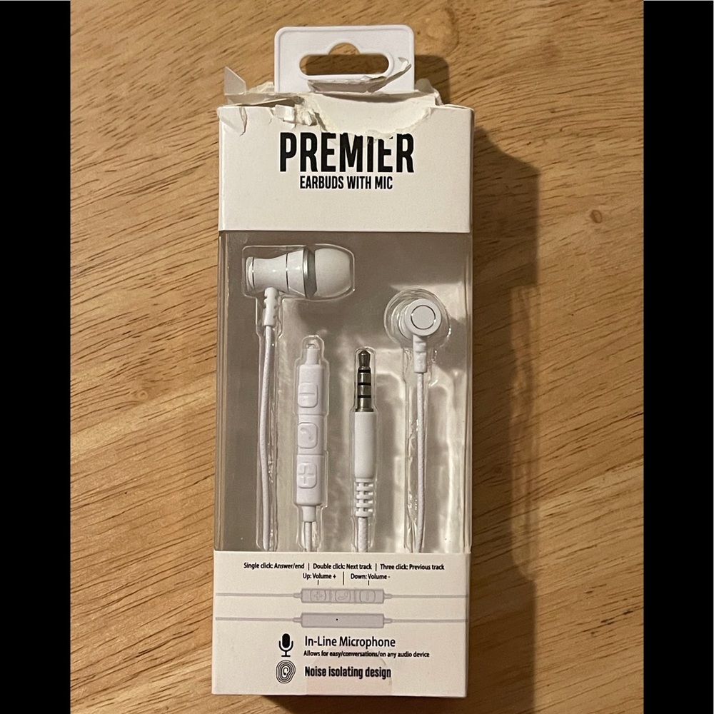 Premier Earbuds With Mic